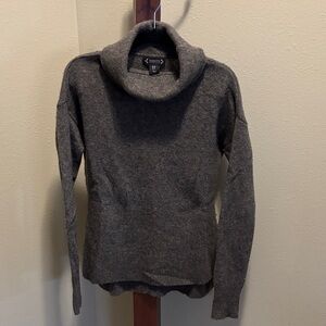 Nanette Lepore Charcoal Gray Cowl Neck Sweater